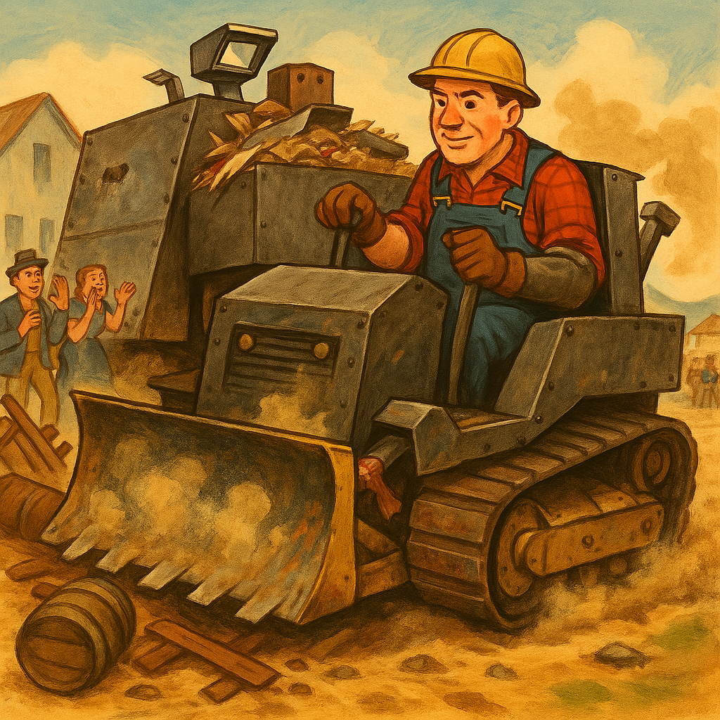 Sunny Ned’s Bedtime Blog: The Tale of the Big Strong Dozer